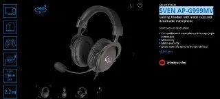 Наушники SVEN AP G999MV с микрофоном