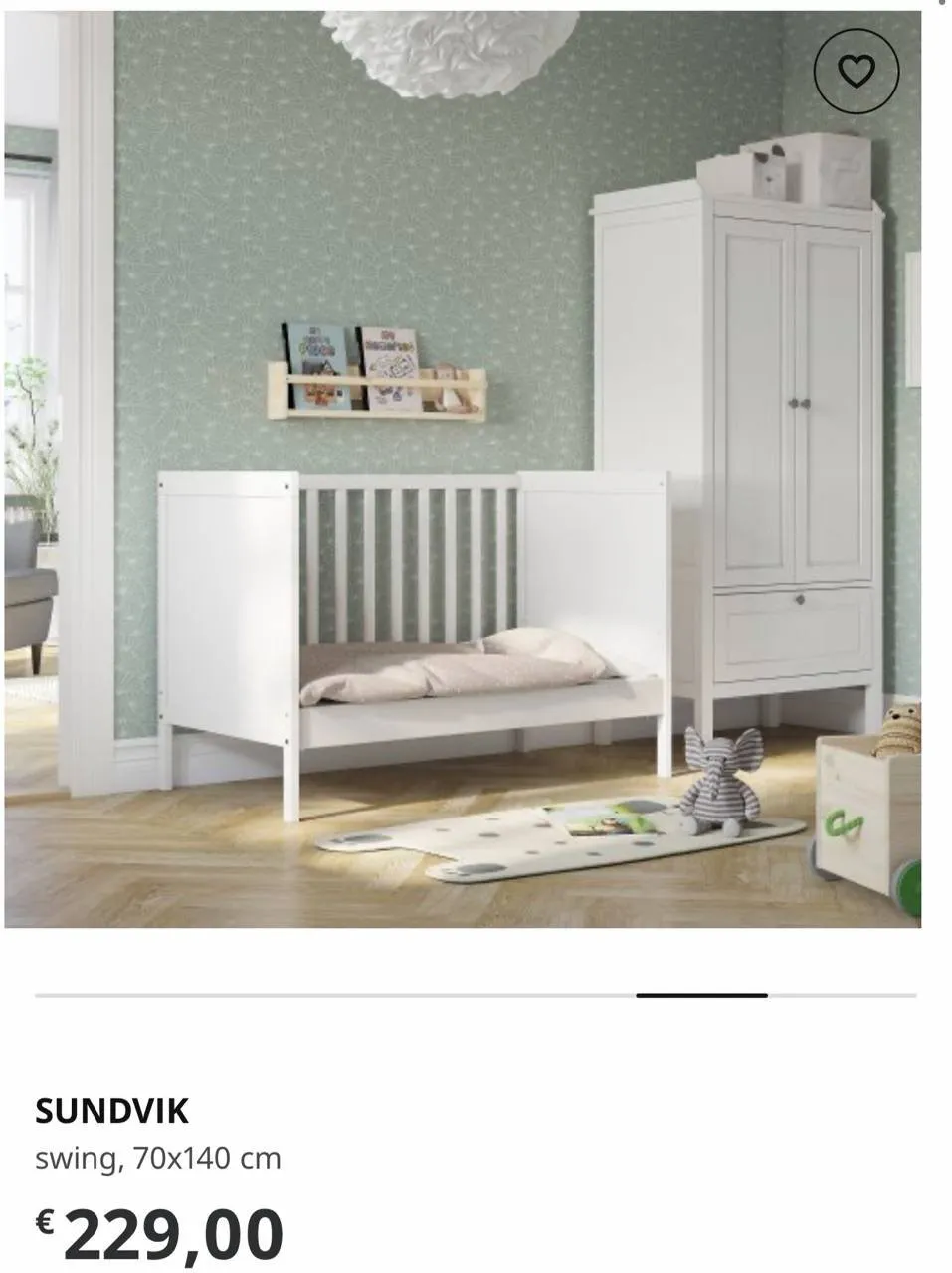 Детская кровать IKEA с матрасами