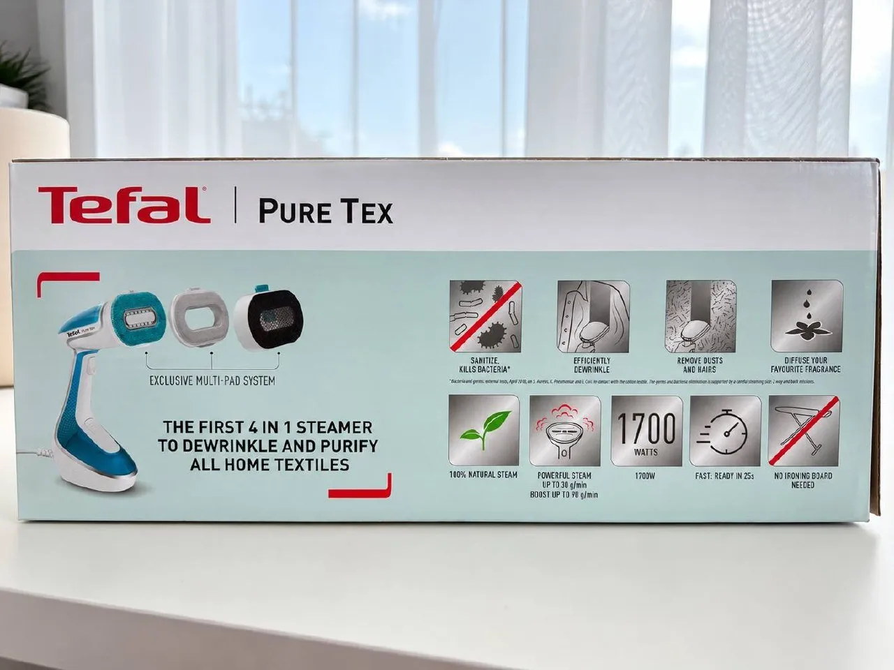 Отпариватель Tefal Pure Tex новый